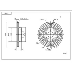 Bremsscheibe 231 483 von HART günstig für 31,31 € online kaufen