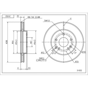 Bremsscheibe 241 052 von HART günstig für 95,04 € online kaufen