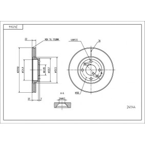 Bremsscheibe 241 144 von HART günstig für 86,29 € online kaufen