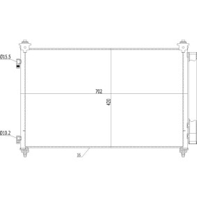 Achetez des Condenseur, climatisation HART 623 928 à prix pour 106,77 €