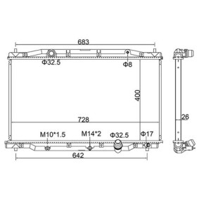 Acquista Radiatore motore da HART 629 178 a buon mercato per soli 154,85 €
