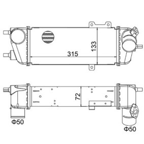 Ladeluftkühler für HYUNDAI von HART