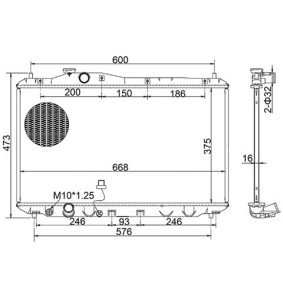 Acquista Radiatore motore da HART 643 965 a buon mercato per soli 82,10 €