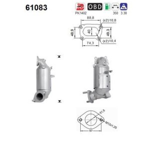 Katalysator 61083 von AS günstig für 376,61 € online kaufen