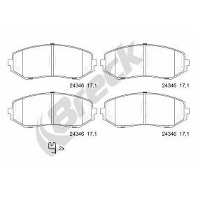 Achetez des Plaquettes de frein BRECK 24346 00 701 00 à prix pour 34,55 €