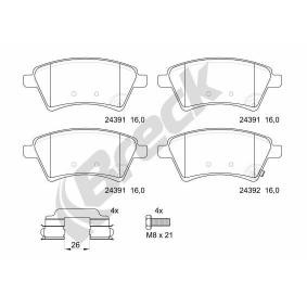 Achetez des Plaquettes de frein BRECK 24391 00 701 00 à prix pour 38,52 €
