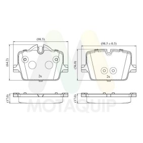Compre Pastilhas de travão de MOTAQUIP online para 4 Coupé (G22, G82) a preços moderados