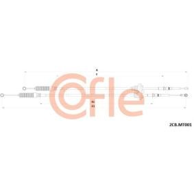 Seilzug, Schaltgetriebe 92.2CB.MT001 MITSUBISHI von COFLE