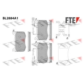 Achetez des Plaquettes de frein FTE BL2884A1 à prix pour 109,05 €