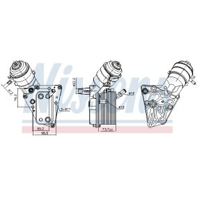 Ölkühler 91347 CADILLAC von NISSENS