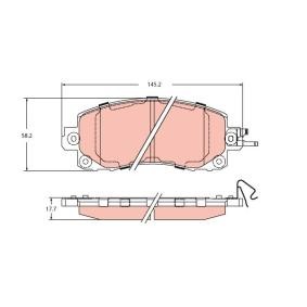 Bremsbeläge für SUBARU von TRW