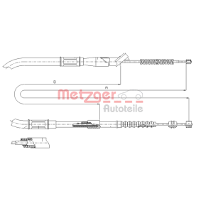 Handbremsseil für TOYOTA von METZGER