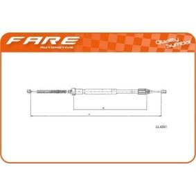 Handbremsseil 18872 von FARE SA günstig für 57,32 € online kaufen