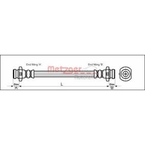 Bremsschlauch 4111993 von METZGER günstig für 12,19 € online kaufen