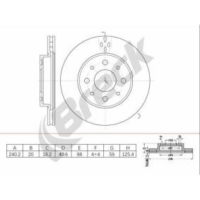 Achetez des Disque de frein BRECK BR 449 VA100 à prix pour 28,45 €