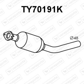 Katalysator TY70191K von VENEPORTE günstig für 419,64 € online kaufen
