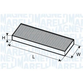 Innenraumfilter 350203061320 von MAGNETI MARELLI günstig für 17,34 € online kaufen