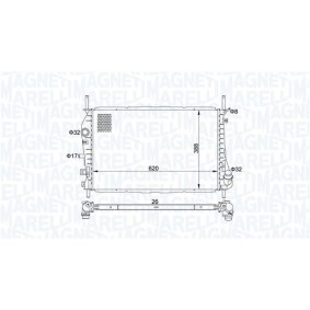 Compre Condensador, ar condicionado da MAGNETI MARELLI 350203428000 a um preço baixo por 202,02 €