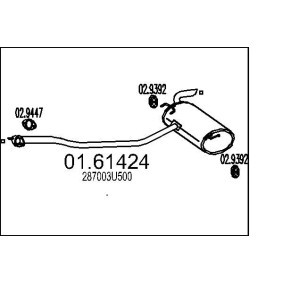 Endschalldämpfer 01.61424 von MTS günstig für 122,90 € online kaufen