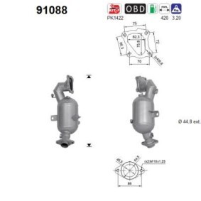 Katalysator 91088 von AS günstig für 370,25 € online kaufen