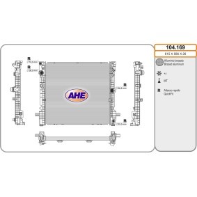 Kühler des Herstellers AHE - Originalware Artikelnummer: 104.169