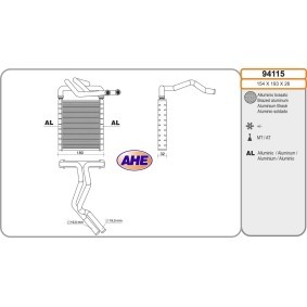 Wärmetauscher, Innenraumheizung 94115 von AHE günstig für 104,52 € online kaufen