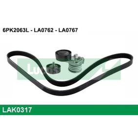 Comprar Juego de correas trapeciales poli V de LUCAS LAK0317 a bajo precio de 114,22 €