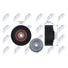 Achetez des Galet enrouleur de courroie d'accessoire NTY RNK-AU-064 à prix pour 29,47 €