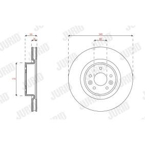 Bremsscheibe 563351JC-1 von JURID günstig für 92,34 € online kaufen