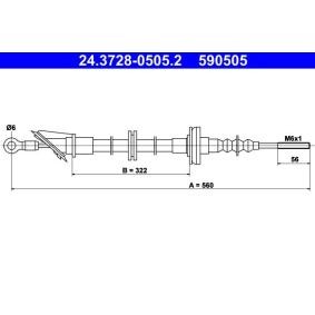 Compre Cabo de embreagem de ATE online para Panda Hatchback (141_) a preços moderados
