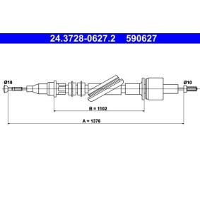 Kupplungsseil 24.3728-0627.2 von ATE günstig für 28,75 € online kaufen