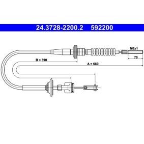 Kupplungsseil 24.3728-2200.2 SUBARU von ATE