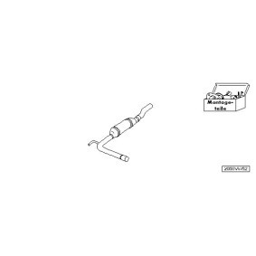 Achetez des Mise à niveau euro1 / euro2 de chez HJS en ligne pour Transporter T4 Camion plate-forme/Châssis (70E, 70L, 70M, 7DE, 7DL, 7D) à prix modérés