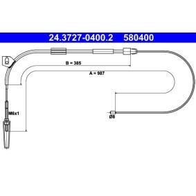 Handbremsseil 24.3727-0400.2 von ATE günstig für 22,31 € online kaufen