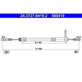 Handbremsseil 24.3727-0419.2 von ATE günstig für 19,99 € online kaufen