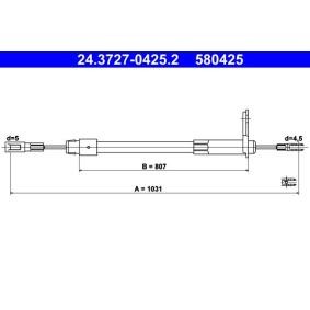 Handbremsseil 24.3727-0425.2 von ATE günstig für 21,42 € online kaufen
