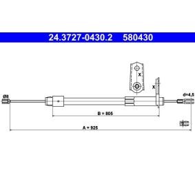 Handbremsseil 24.3727-0430.2 von ATE günstig für 20,11 € online kaufen