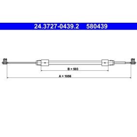 Handbremsseil 24.3727-0439.2 von ATE günstig für 12,78 € online kaufen
