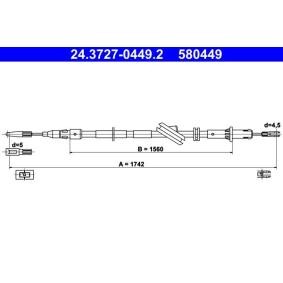 Handbremsseil 24.3727-0449.2 von ATE günstig für 22,16 € online kaufen