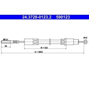 Achetez des Câble d'embrayage de chez ATE en ligne pour Transporter T3 Van (24, 25) à prix modérés