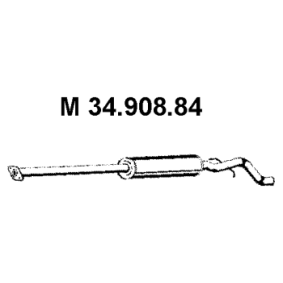 Achetez des Silencieux intermédiaire EBERSPÄCHER 34.908.84 à prix pour 328,52 €
