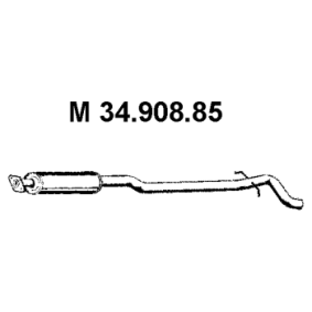 Achetez des Silencieux intermédiaire EBERSPÄCHER 34.908.85 à prix pour 328,52 €