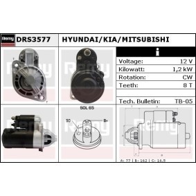 Anlasser DRS3577 von DELCO REMY günstig für 659,20 € online kaufen