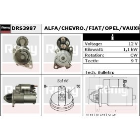 Anlasser DRS3987 von DELCO REMY günstig für 110,14 € online kaufen