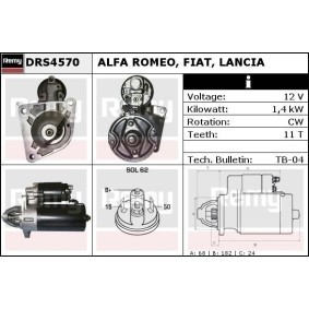 Anlasser für ALFA ROMEO von DELCO REMY
