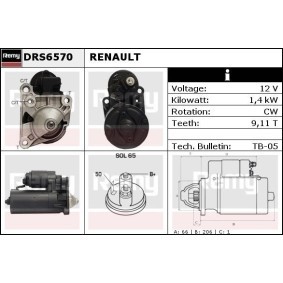 Anlasser DRS6570 von DELCO REMY günstig für 141,72 € online kaufen