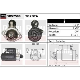 Anlasser für TOYOTA von DELCO REMY
