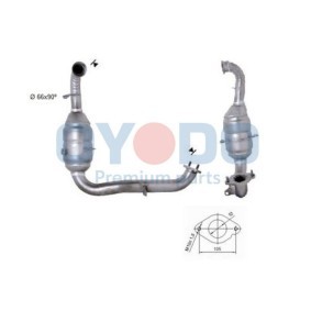 Auspuffrohre des Herstellers Oyodo - Originalware Artikelnummer: 20N0055-OYO