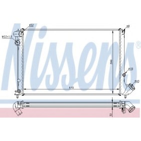 Compre Radiador de NISSENS online para XANTIA (X2) a preços moderados