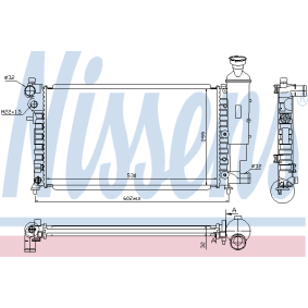 Kühler, Motorkühlung 61347A von NISSENS günstig für 93,94 € online kaufen